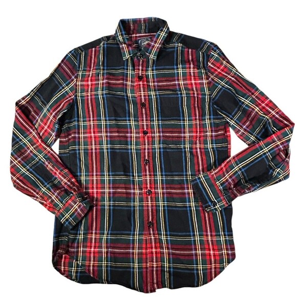 J.Crew Button Up casual Shirt Mens Small Long Sleeve  Stewart Tartan Plaid - Picture 1 of 9